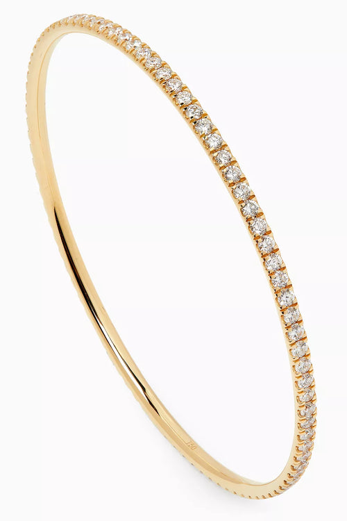 Brățară Fixă cu Diamante din Aur de 18kt